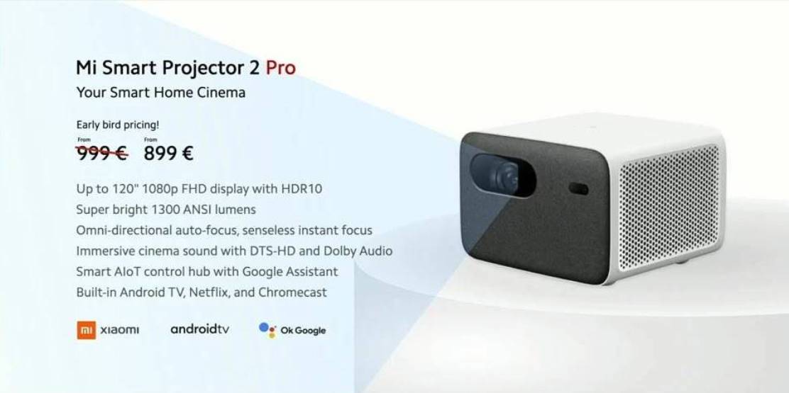 Xiaomi presenta un nuevo proyector económico Full HD, con Android TV y  corrección de imagen automática