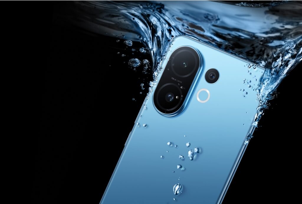 Diseño del Vivo T4 Pro en color Azul Nitro