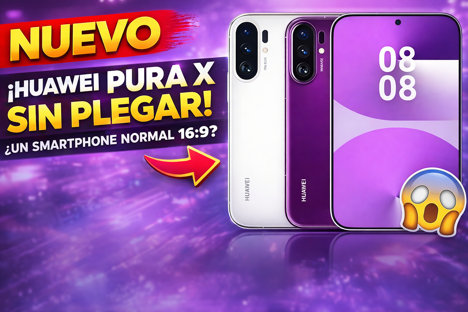 Huawei estaría probando un Pura X sin pantalla plegable: así sería el prototipo filtrado